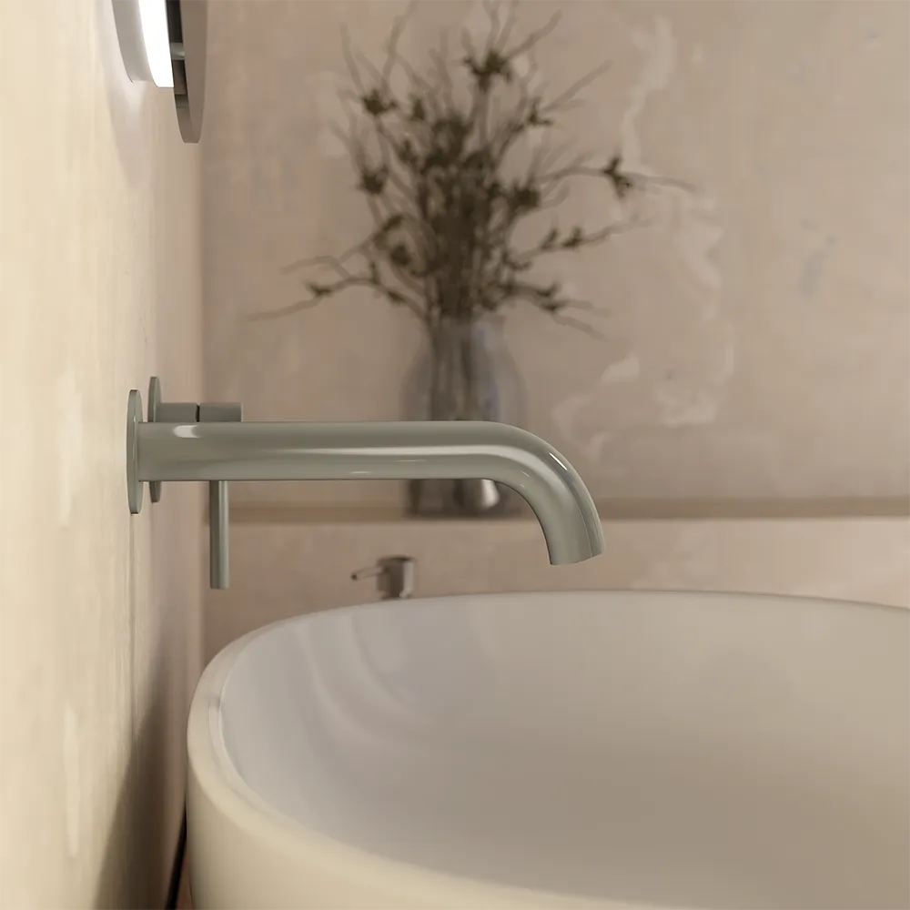 Set miscelatori: lavabo ad incasso bidet senza scarico e incasso doccia c/deviatore nickel spazzolato | Bette