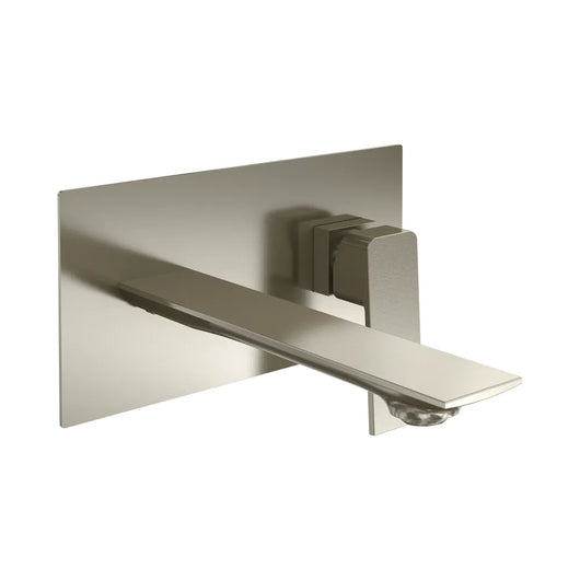 Set miscelatori: lavabo ad incasso bidet senza scarico ed esterno doccia nickel spazzolato | Ingrid