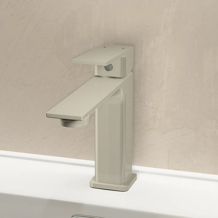 Set miscelatori: lavabo bidet senza scarico ed esterno doccia nickel spazzolato | Ingrid