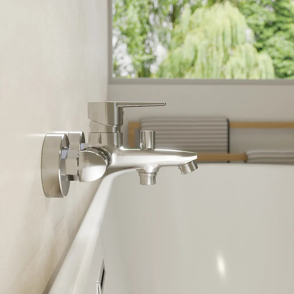 Set miscelatori: lavabo bidet senza scarico ed esterno vasca c/rubinetto cromato | Jane