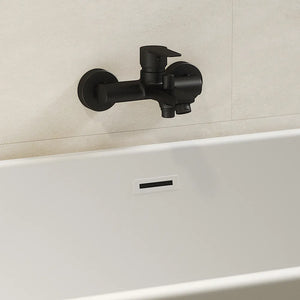 Miscelatore esterno vasca a muro con rubinetto nero opaco | Jane