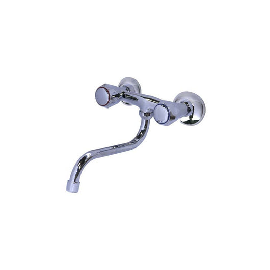 Rubinetto a Muro da Incasso per Lavello con Manopola Tonda