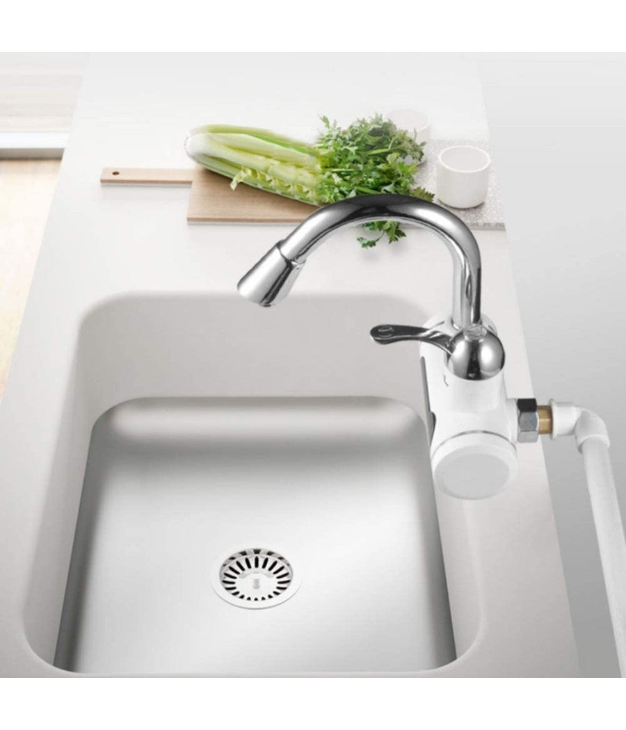 Rubinetto Acqua Fredda Calda Riscaldatore Elettrico Doccia Bagno Cucina Q-sl9         