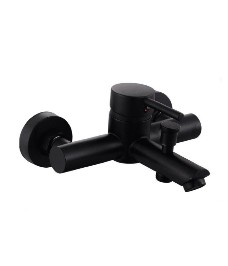 Rubinetto Bagno Ultra Moderno Nero Opaco Miscelatore Orientabile Per Vasca 87395         