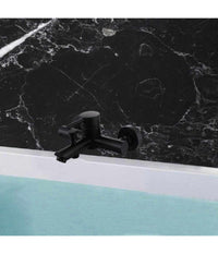 Rubinetto Bagno Ultra Moderno Nero Opaco Miscelatore Orientabile Per Vasca 87395         