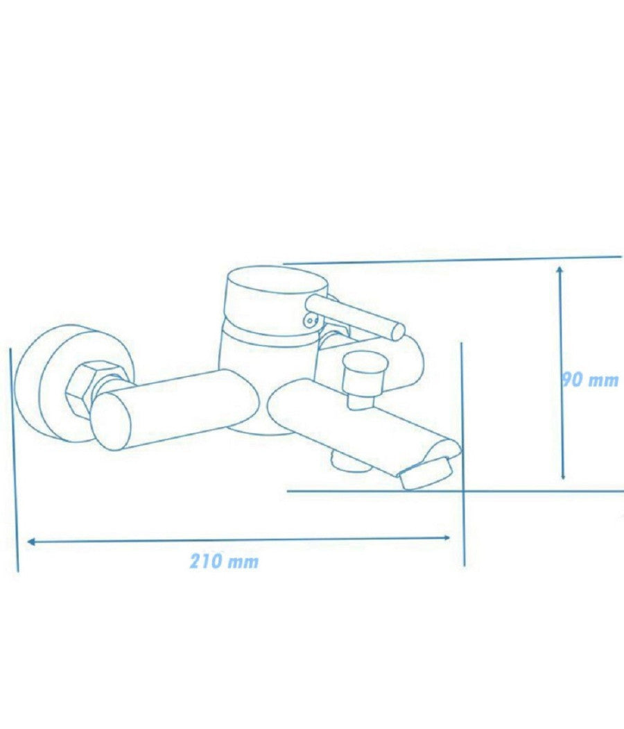 Rubinetto Bagno Ultra Moderno Nero Opaco Miscelatore Orientabile Per Vasca 87395         
