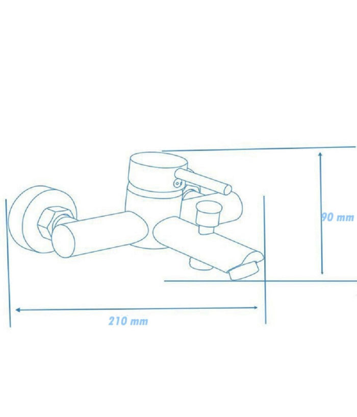 Rubinetto Bagno Ultra Moderno Nero Opaco Miscelatore Orientabile Per Vasca 87395         