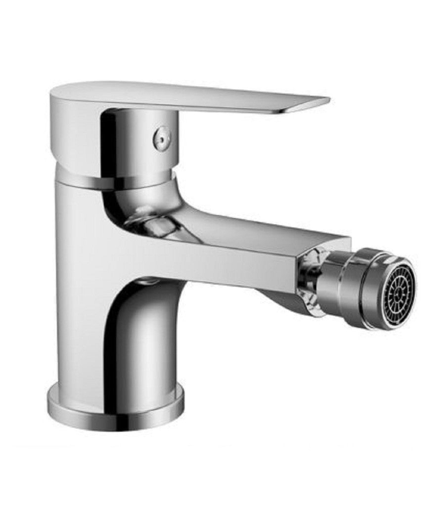 Rubinetto Bidet Miscelatore Monocomando Design Moderno Cromato Classic Cube87118         