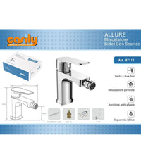 Rubinetto Bidet Miscelatore Monocomando Moderno Cromato Classic Allure 87112         