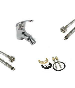 Rubinetto Bidet Miscelatore Monoleva Regolabile Monocomando Bagno Cromato 69599         