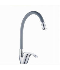 Rubinetto Cucina Canna Alta Silicone Miscelatore Lavello Orientabile 69369 Grigio         