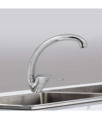 Rubinetto Cucina Lavello Monoforo Miscelatore Orientabile Cromato Satinato 79827         