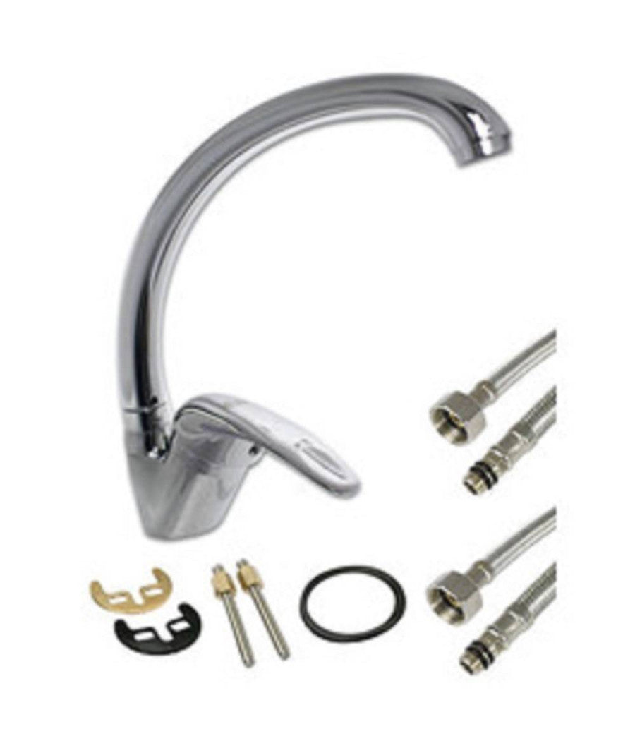 Rubinetto Da Cucina Miscelatore Da Lavello Monocomando Ottone Cromato 52845a         