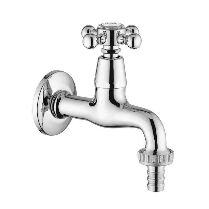 Rubinetto da giardino Paffoni serie Viola con portagomma in ottone cromo