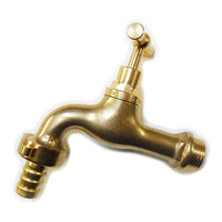 Rubinetto giardino 1/2 - 20mm ottone giallo con portagomma