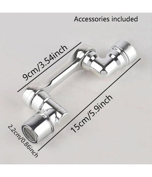 Rubinetto Girevole 1080° Prolunga Rompigetto Snodabile Acqua Cucina Bagno         