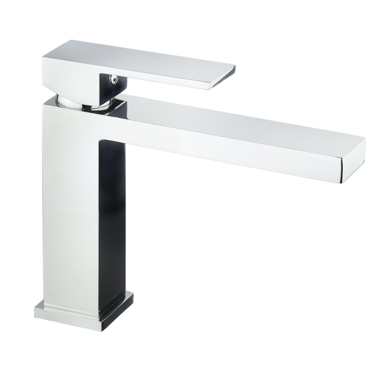 Rubinetto lavabo quadrato bocca lunga 1 leva cromato manhattan