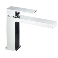 Rubinetto lavabo quadrato bocca lunga 1 leva cromato manhattan
