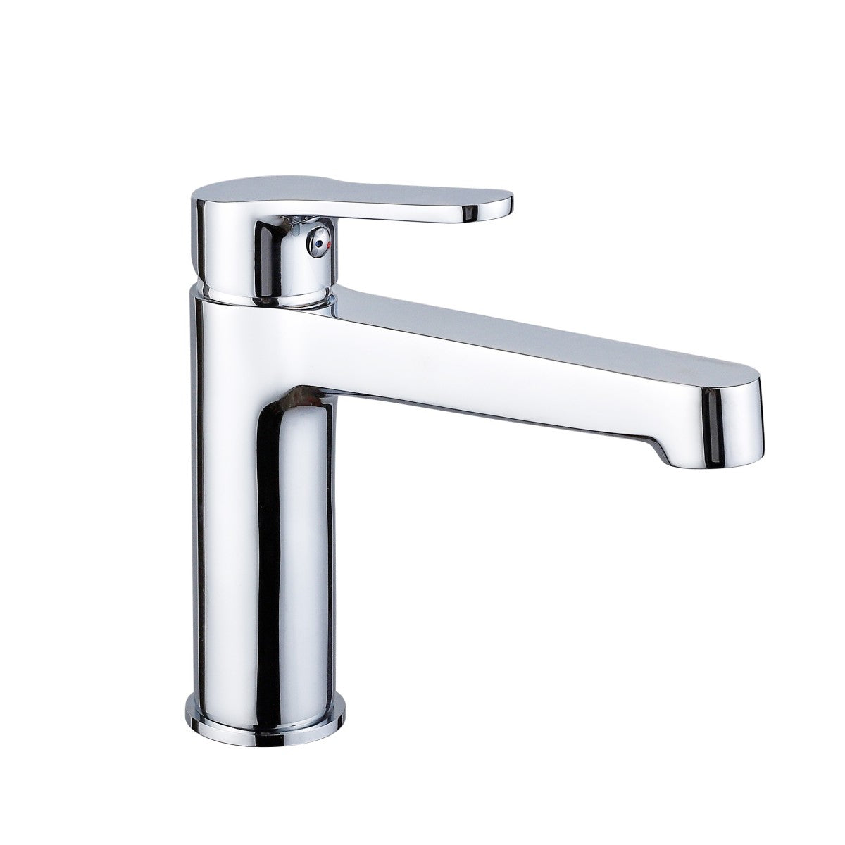 Rubinetto lavabo con bocca lunga cromato flash