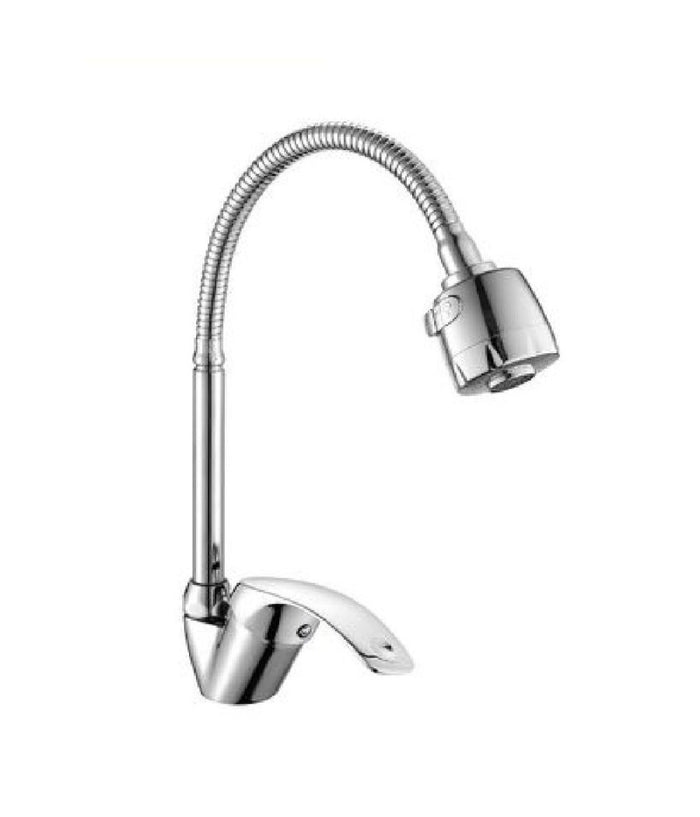 Rubinetto Miscelatore A Canna Alta Flessibile Doccetta Modello Napoli 52333a         