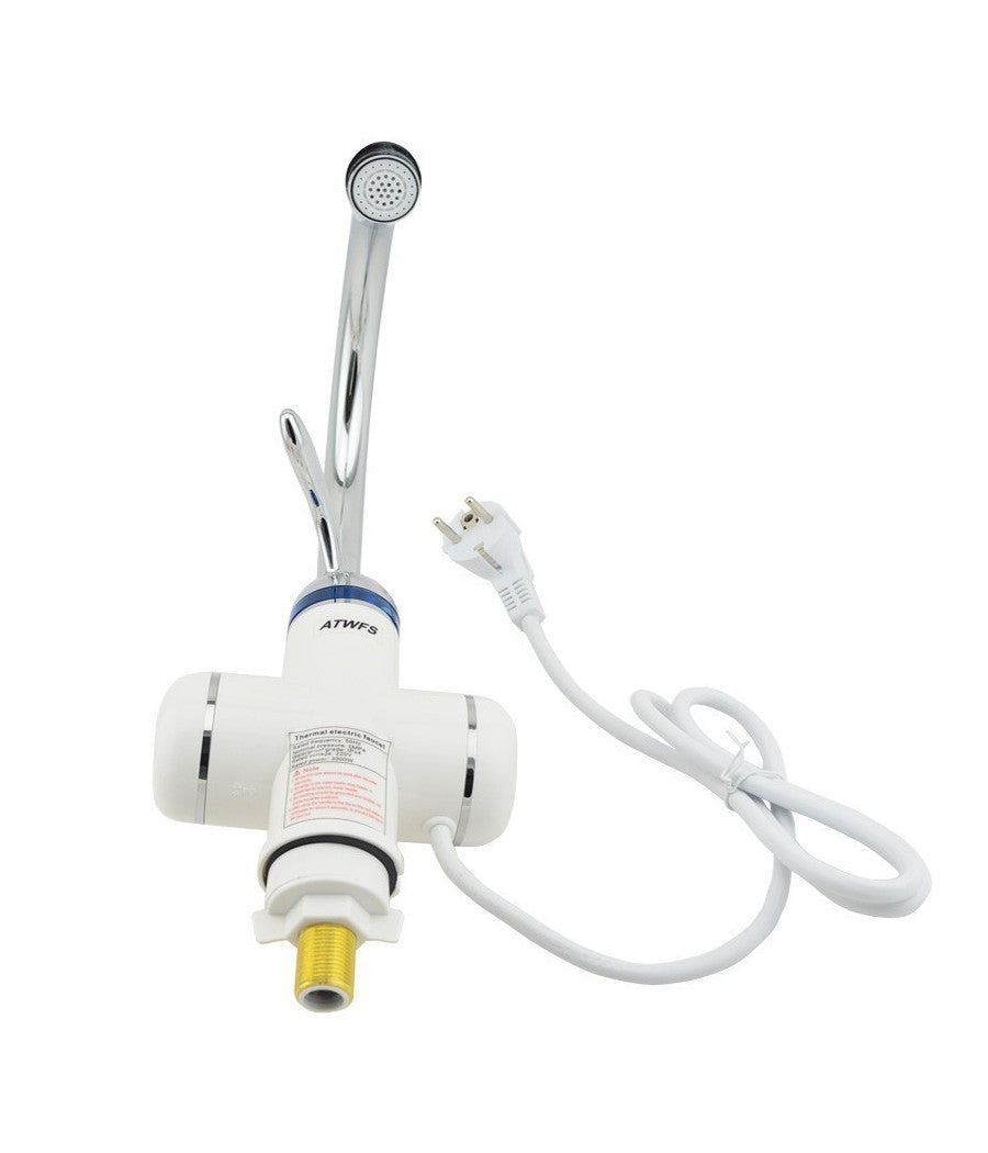 Rubinetto Miscelatore Caldaia Elettrico Acqua Calda Con Spina Cucina Bagno 3000w         