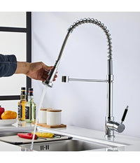 Rubinetto Miscelatore Con Doccetta Lavello Isola Per Cucina Canna Alta 87466         