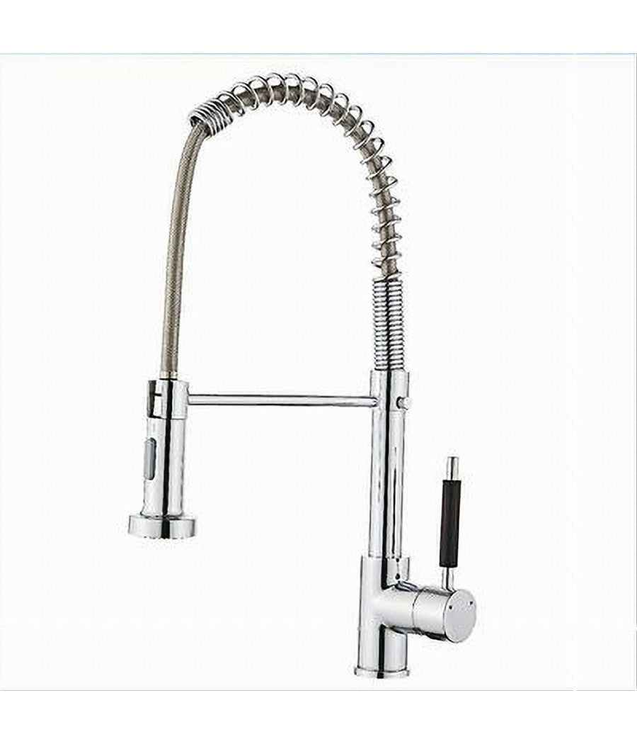 Rubinetto Miscelatore Con Doccetta Lavello Isola Per Cucina Canna Alta 87466         