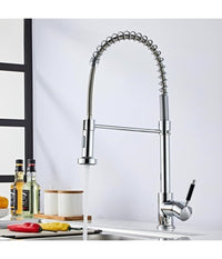 Rubinetto Miscelatore Con Doccetta Lavello Isola Per Cucina Canna Alta 87466         