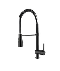 Rubinetto Miscelatore Cucina Con Doccetta A Molla Lavello Isola Canna Alta 87465         