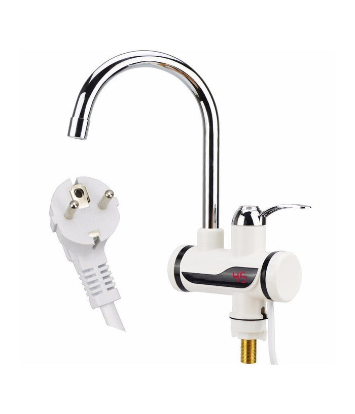 Rubinetto Miscelatore Elettrico Caldaia Acqua Calda Con Spina Cucina Bagno 3000w         