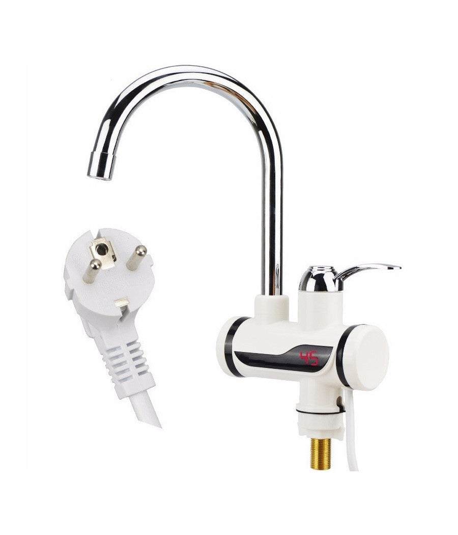 Rubinetto Miscelatore Elettrico Caldaia Acqua Calda Con Spina Cucina Bagno 3000w         