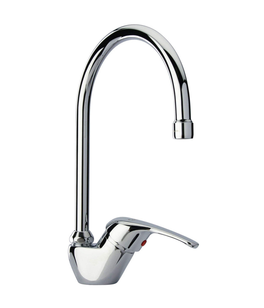 Rubinetto Miscelatore Girevole Mobile Per Lavandino Lavello Cucina Kit Montaggio         