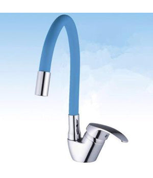 Rubinetto Miscelatore Girevole Per Lavandino Lavello Cucina Colore Canna Blu         