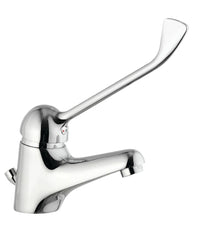 Rubinetto Miscelatore Lavandino Comando A Gomito Leva Lunga Clinica Ristorante         