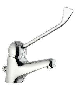 Rubinetto Miscelatore Lavandino Comando A Gomito Leva Lunga Clinica Ristorante         