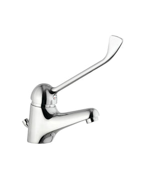 Rubinetto Miscelatore Lavandino Comando A Gomito Leva Lunga Clinica Ristorante         