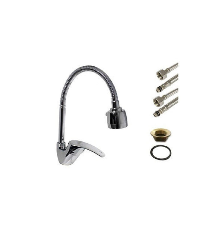 Rubinetto Miscelatore Per Cucina Canna Alta Flessibile Lavello Doccetta 52934         