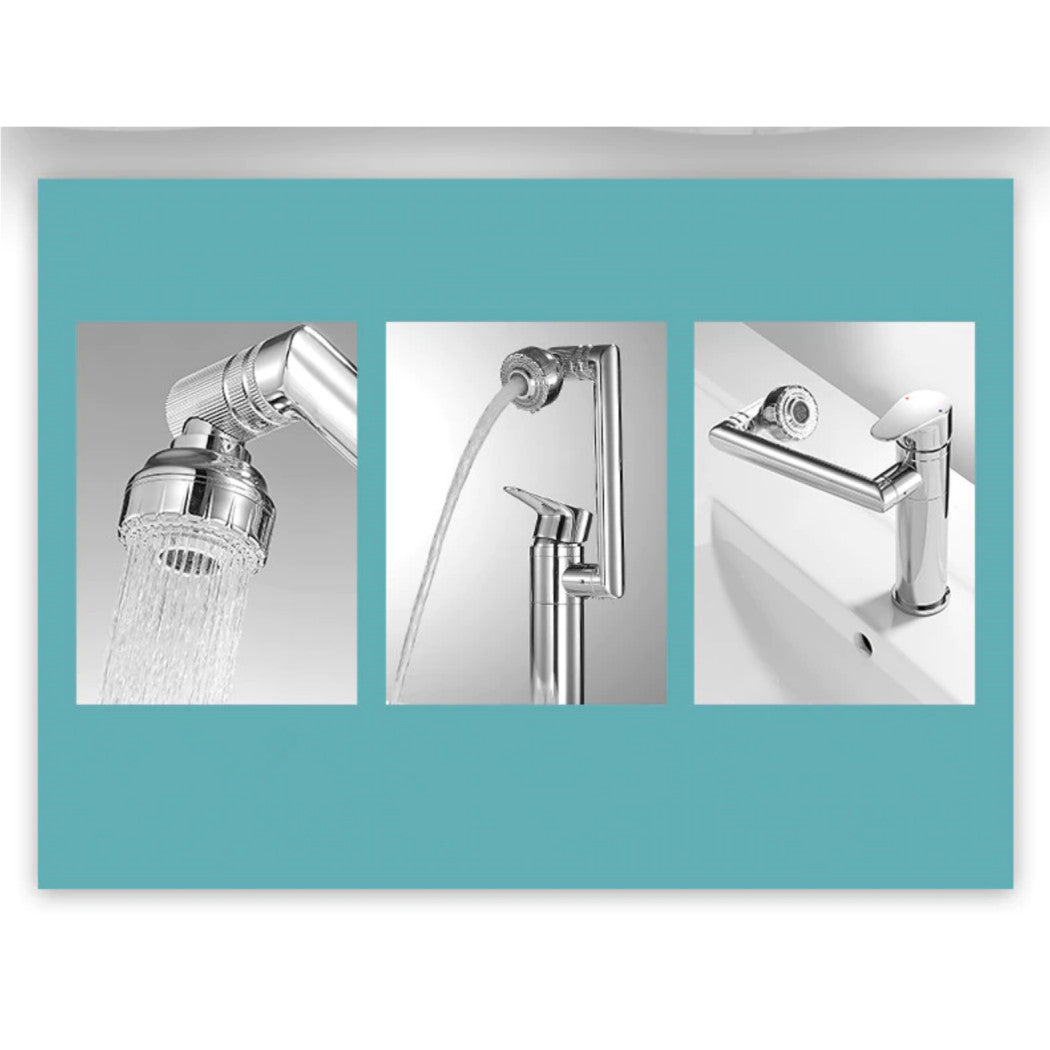 Trade Shop - Rubinetto Miscelatore Per Lavabo Lavandino Girevole 360° Con Doppio Areatore -