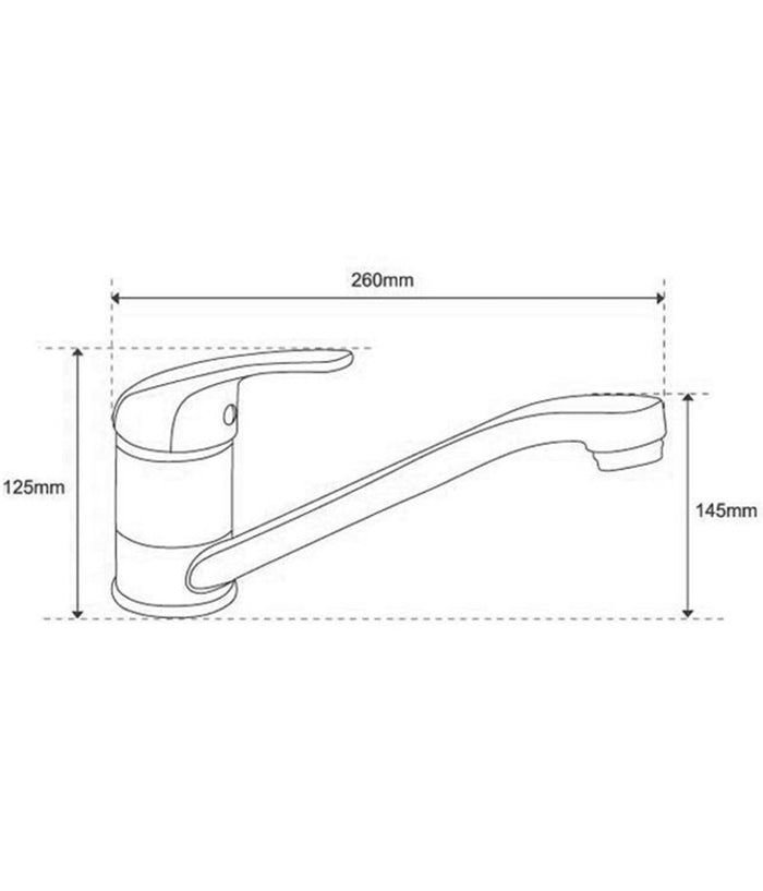 Rubinetto Miscelatore Per Lavello Cucina Canna Lunga Modello Londra 52340a         