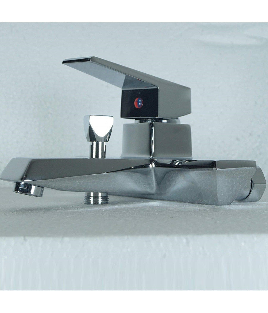 Rubinetto Miscelatore Vasca Cubico  52965 Monocomando Monoforo Rubinetteria         