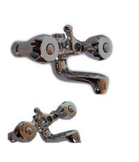 Rubinetto Miscelatore Vasca Da Bagno Cromato Con Attacco Per Doccia Retro' 66001         