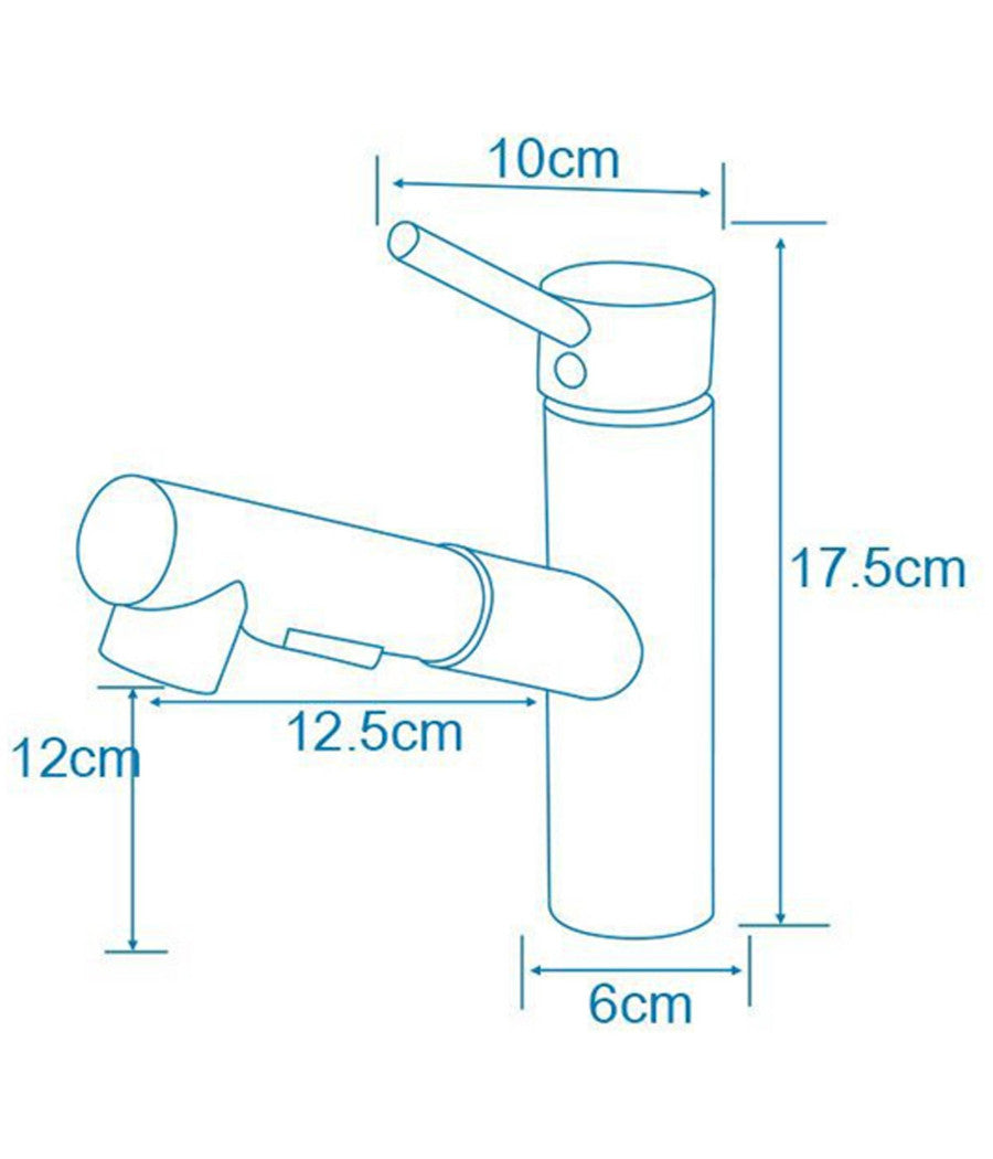 Rubinetto Monocomando Lavello Cucina Con Doccetta Estraibile A Canna Corta Bassa         