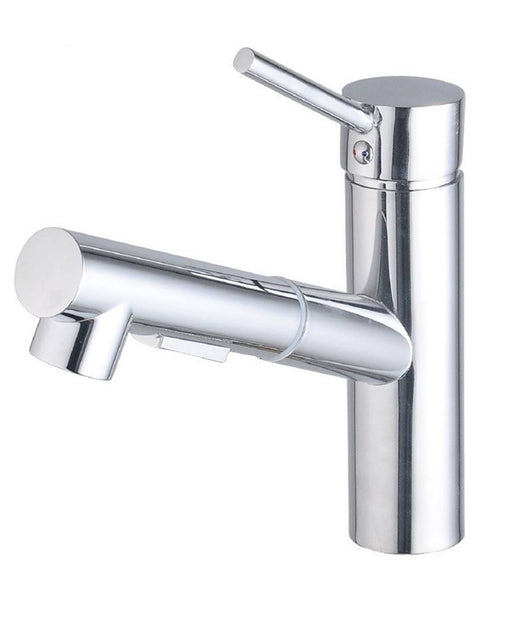 Rubinetto Monocomando Lavello Cucina Con Doccetta Estraibile A Canna Corta Bassa         