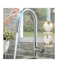 Rubinetto Monocomando Lavello Cucina Con Sensore Touch Con Doccetta Estraibile         