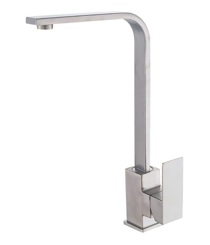 Trade Shop - Rubinetto Monocomando Lavello Cucina Tubo Canna Alta Lunga Quadrata Sail Cube -