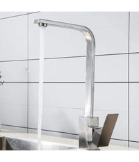 Trade Shop - Rubinetto Monocomando Lavello Cucina Tubo Canna Alta Lunga Quadrata Sail Cube -