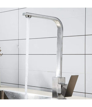 Trade Shop - Rubinetto Monocomando Lavello Cucina Tubo Canna Alta Lunga Quadrata Sail Cube -