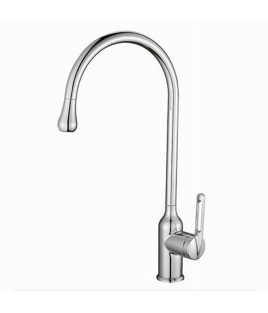 Rubinetto Per Cucina Miscelatore Lavello Canna Alta Monocomando Silver 87260         