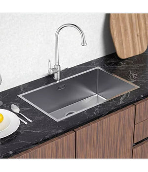 Rubinetto Per Cucina Miscelatore Lavello Canna Alta Monocomando Silver 87260         