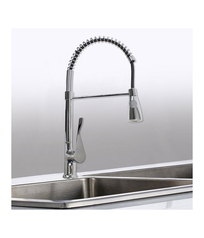 Rubinetto Per Lavello Da Cucina A Canna Alta Con Maniglia A Leva E Doccetta         